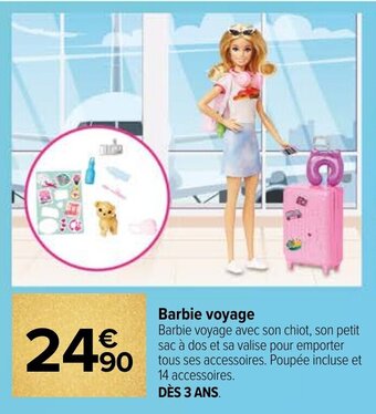 Carrefour Barbie voyage offre