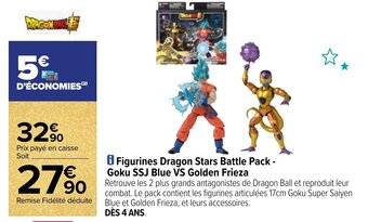 Figurines Dragon Stars Battle Pack - Goku SSJ Blue VS Golden Frieza