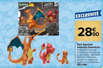 Pack figurines évolution Salamèche