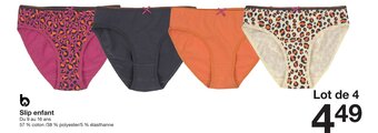 Zeeman Slip enfant offre