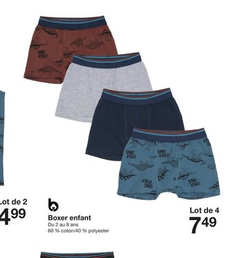 Zeeman Boxer enfant offre