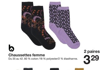 Zeeman Chaussettes femme offre