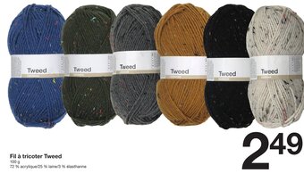 Fil Ă tricoter Tweed