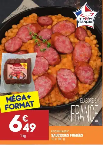 ALDI Saucisses fumées offre