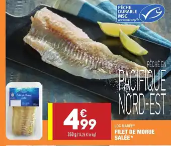 ALDI Filet de morue salée offre
