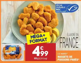 ALDI Nuggets de poissons panés offre