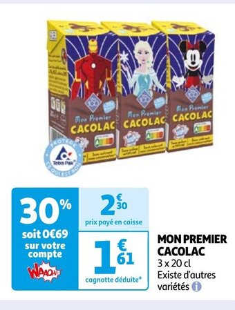 Auchan MON PREMIER CACOLAC offre