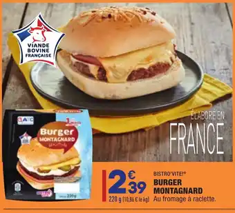 ALDI Burger Montagnard offre