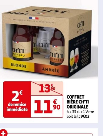Auchan COFFRET BIÈRE CH'TI ORIGINALE offre