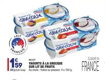 ALDI Yaourt à la grecque sur lit de fruits offre