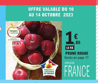 E.Leclerc PRUNE ROUGE offre