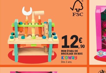 MON ÉTABLI DE BRICOLAGE EN BOIS