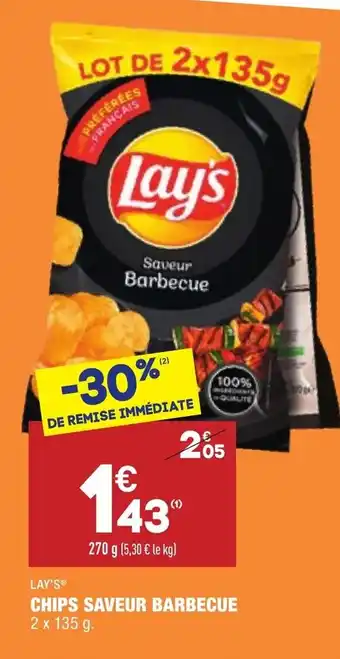 ALDI Chips saveur barbecue offre