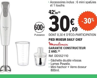 E.Leclerc PIED MIXEUR DAILY CHEF offre