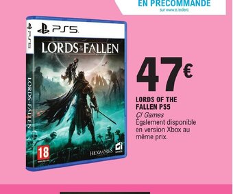 E.Leclerc LORDS OF THE FALLEN PS5 offre