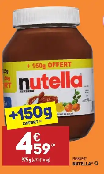 ALDI Nutella offre