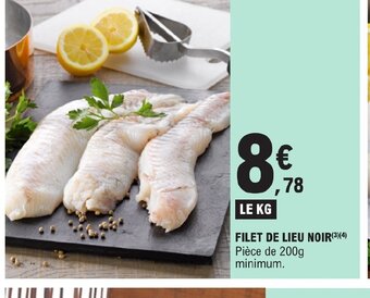 E.Leclerc FILET DE LIEU NOIR offre