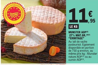 E.Leclerc MUNSTER AOP (³) 27% MAT.GR. (4)(1) "ERMITAGE" offre