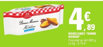 E.Leclerc MADELEINES "BONNE MAMAN" offre