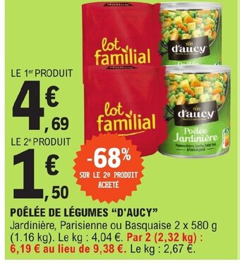E.Leclerc POÊLÉE DE LÉGUMES "D'AUCY" offre