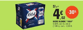 E.Leclerc BIERE BLONDE offre