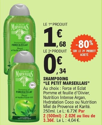 E.Leclerc SHAMPOOING "LE PETIT MARSEILLAIS" offre