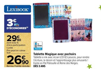 Carrefour Tablette Magique avec pochoirs offre