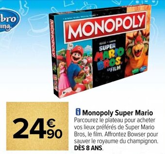 Carrefour Monopoly Super Mario offre