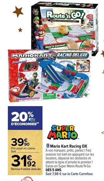 Carrefour Mario Kart Racing DX offre