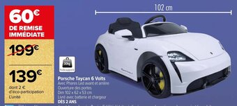 Porsche Taycan 6 Volts