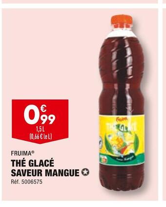 ALDI Fruima thé glacé saveur mangue offre