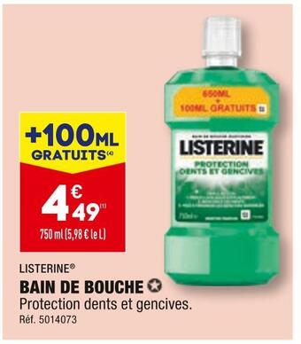 ALDI Listerine bain de bouche offre