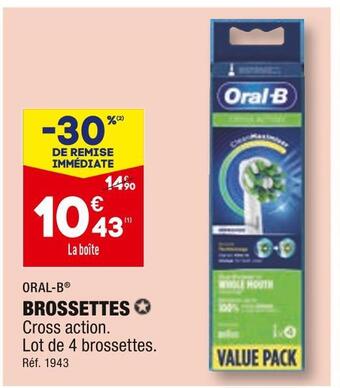 ALDI Oral-b brossettes offre