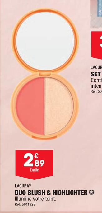 Lacura duo blush & highlighter
