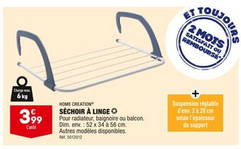 ALDI Home creation séchoir à linge offre