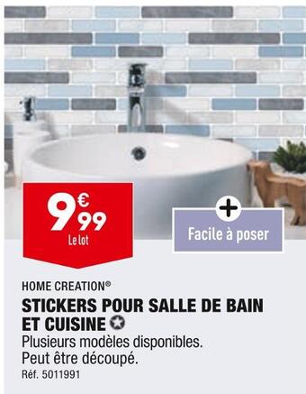 ALDI Home creation stickers pour salle de bain et cuisine offre