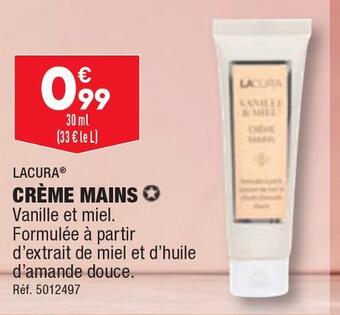 ALDI Lacura creme mains offre
