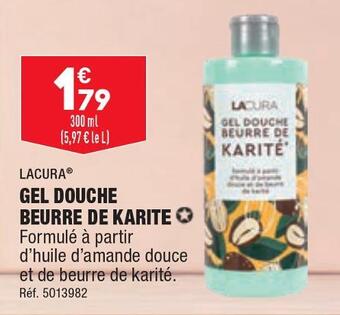 ALDI Lacura gel douche beurre de karité offre