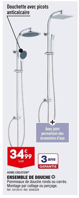ALDI Home creation ensemble de douche offre