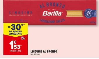 ALDI Barilla linguine al bronzo offre
