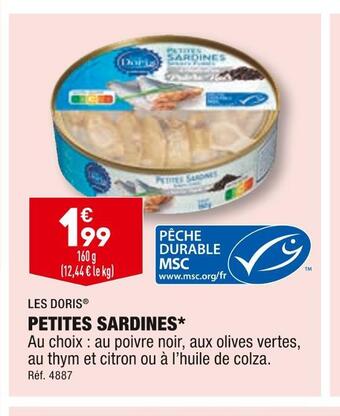 ALDI Les doris petites sardines offre