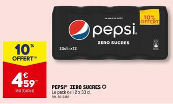 ALDI Pepsi pepsi zero sucres offre