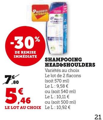 Head&shoulders shampooing