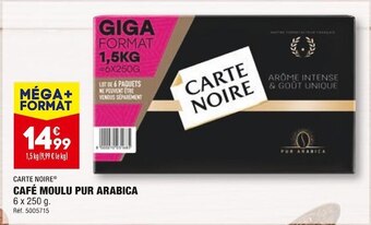 ALDI Carte noire café moulu pur arabica offre