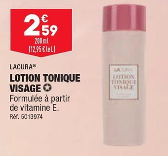 ALDI Lacura lotion tonique visage offre