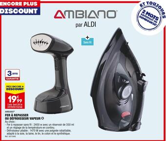 ALDI Ambiano fer à repasser ou défroisseur vapeur offre