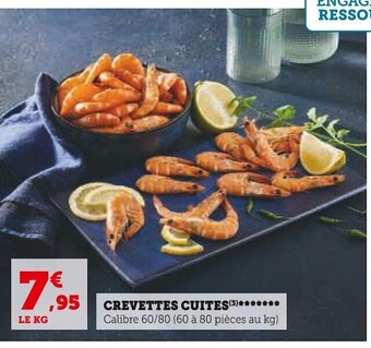 Super U Crevettes cuites offre
