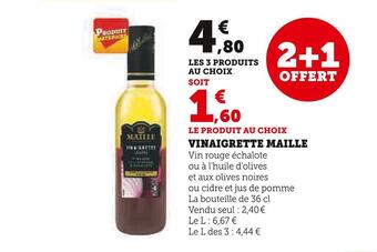 Super U Maille vinaigrette offre