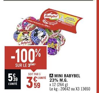 Spar Babybel mini babybel 23% m.g offre