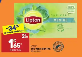 ALDI Thé vert menthe offre